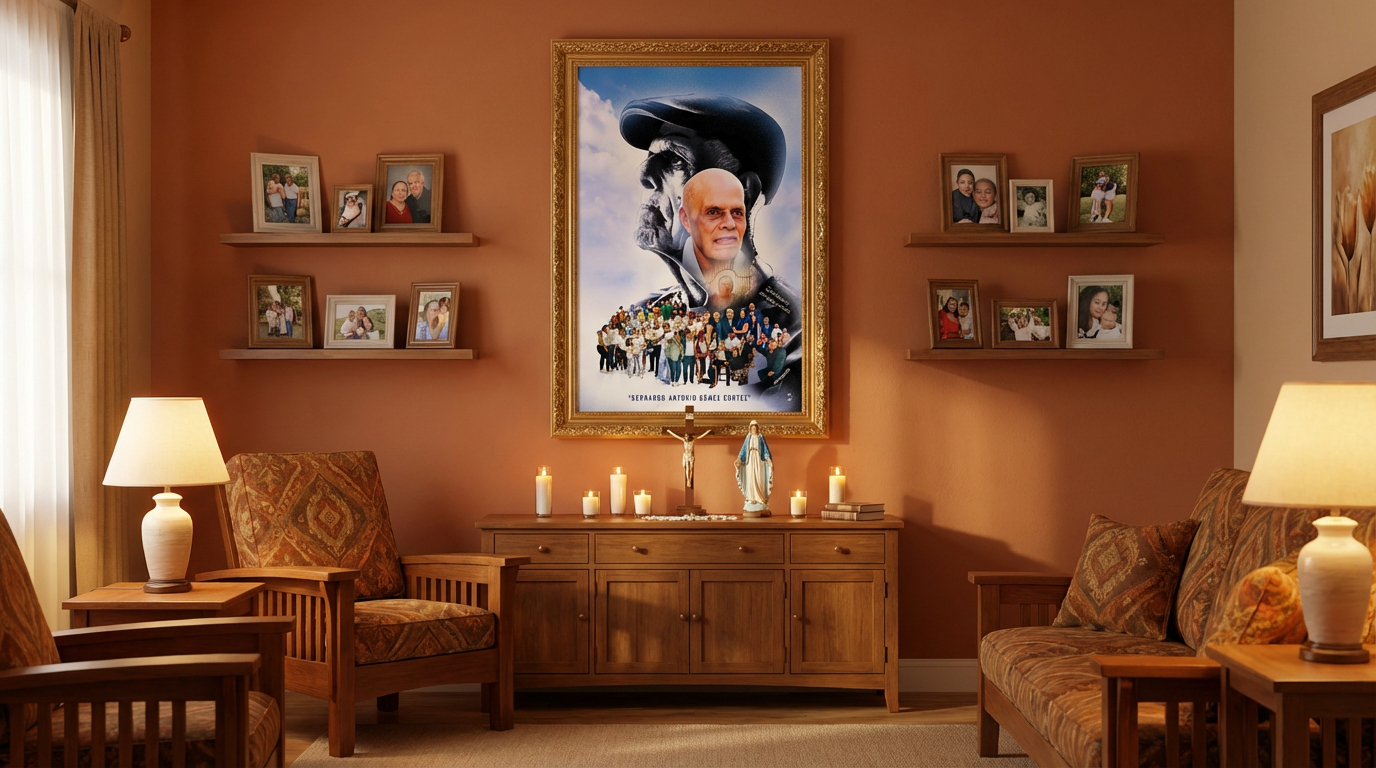 Bernardo Antonio Gómez Cortez portrait displayed in The Venezuelan Living Room